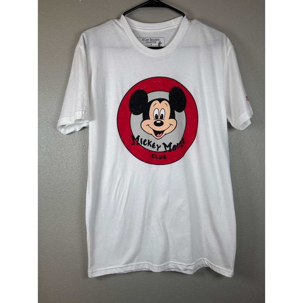 Disney Mickey Mouse Club 1955 NWT‎ Graphic T Shirt White Medium Cast Exclusive